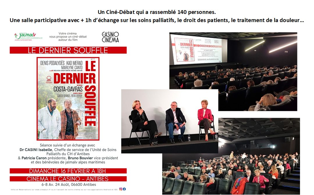 Conférence-débat organisée par JALMALV après la projection du film "Le Dernier Souffle"